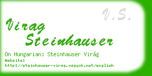 virag steinhauser business card
